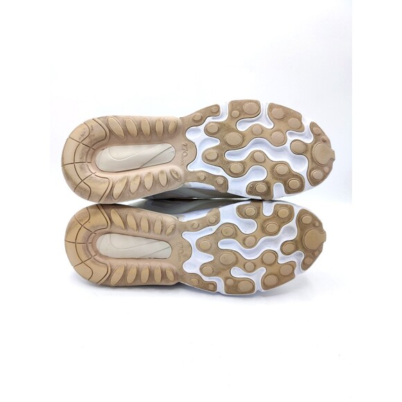 Nike Women Air Max 270 React Summit White Orewood Brown Shoe Size 7 CJ0619-102 - Picture 6 of 7